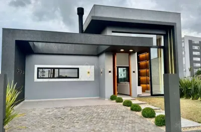 Casa em condomínio fechado com 3 quartos à venda na rs 389, estrada do mar, 27, santorini, xangri-lá por r$ 1.100.000