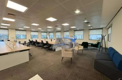 Andar corporativo para alugar, 597 m² por r$ 57.353,01/mês - granja julieta - são paulo/sp
