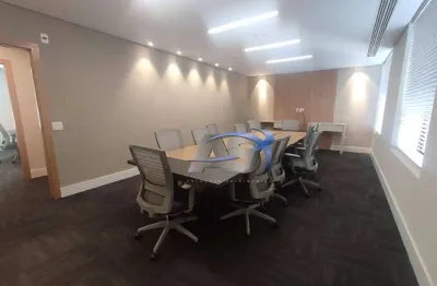Andar corporativo para alugar, 218 m² por r$ 93.633,00/mês - itaim bibi - são paulo/sp