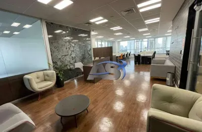 Andar corporativo para alugar, 406 m² por r$ 53.868,02/mês - brooklin - são paulo/sp