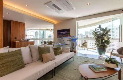 Apartamento com 3 suítes à venda, 210 m² por r$ 4.500.000 - moema - são paulo/sp