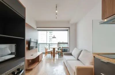 Agradável apartamento tipo para venda em pinheiros com 1 quarto, sendo 1 suíte, 36m²