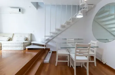 Confortável duplex para venda em itaim bibi com 1 quarto, sendo 1 suíte, 70m²