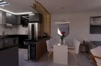 Deslumbrante casa em condomínio para venda com 3 quartos, sendo 1 suíte, 126m²
