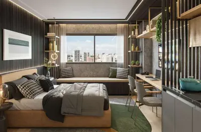 Aconchegante studio para venda em chácara santo antônio (zona sul) com 1 quarto, 25m²