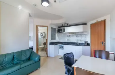 Agradável flat para venda em brooklin paulista com 1 quarto, 34m²