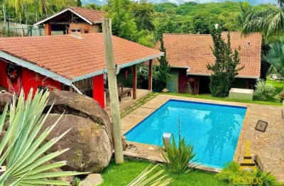 Chácara com 2 dormitórios à venda, 1080 m² por r$ 640.000,00 - loteamento vale das flores - atibaia/sp