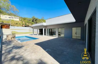 Chácara com 3 dormitórios à venda, 800 m² por r$ 850.000,00 - est santa maria do portão - atibaia/sp