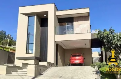 Casa com 3 dormitórios à venda, 298 m² por r$ 1.490.000 - condomínio alto da floresta - bom jesus dos perdões/sp