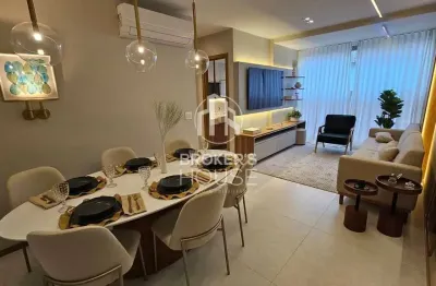 Apartamento 02 quartos com suíte novo e mobiliado à venda, jardim da penha, vitória, es
