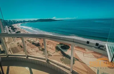 Apartamento frente para o mar 3 quartos (2 suítes) praia do morro, guarapari/es