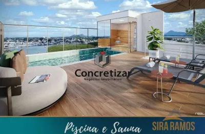 Lançamento frente para o mar 3 quartos (2 suítes) residencial solar da praia - prainha - muquiçaba, guarapari/es