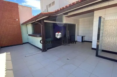 Cobertura 4 quartos vista mar á venda no centro, guarapari-es