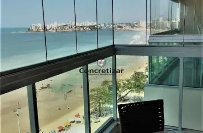 Apartamento frente mar à venda com 3 quartos na praia do morro guarapari-es