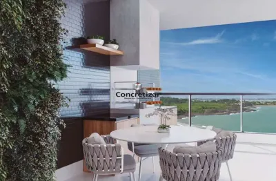 Apartamento com 3 quartos frente mar da praia do cerca - guarapari-es