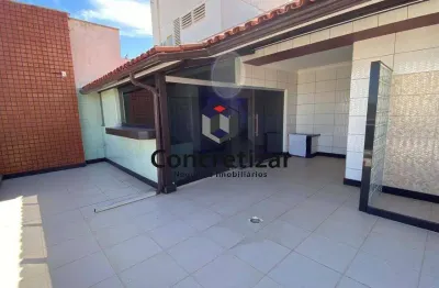 Cobertura 4 quartos vista mar á venda no centro, guarapari-es