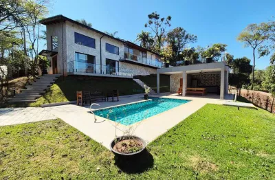 Chácara em condomínio com 4 suítes, vista panorâmica, cidade de atibaia