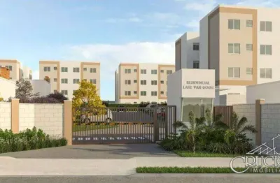 Apartamento com 2 dormitórios à venda, 40 m² por r$ 214.990,00 - jd. acqua ville - londrina/pr