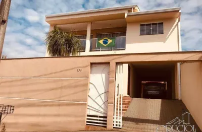 Sobrado com 4 dormitórios à venda, 247 m²  - jardim tókio - londrina/pr