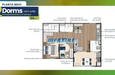 Apartamento com 2 dormitórios à venda, 56 m² por r$ 522.500,00 - campestre - santo andré/sp