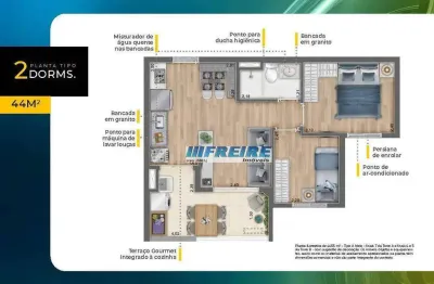 Apartamento com 2 dormitórios à venda, 44 m² por r$ 429.800,00 - vila prudente (zona leste) - são paulo/sp