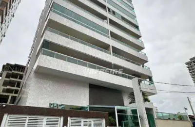 Apartamento com 1 dormitório à venda, 58 m² por r$ 350.000 - vila guilhermina - praia grande/sp