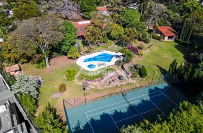 Chácara com 5 dormitórios à venda, 6414 m² por r$ 7.800.000,00 - vila santista - atibaia/sp