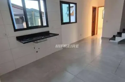 Cobertura com 2 dormitórios à venda, 90 m² por r$ 405.000 - vila tibiriçá - santo andré/sp