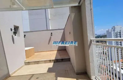 Cobertura com 2 dormitórios, 136 m² - venda por r$ 1.650.000,00 ou aluguel por r$ 6.300,00/mês - centro - são caetano do sul/sp