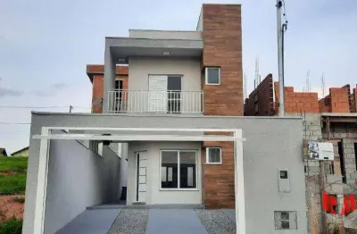 Sobrado novo - 3 dormitórios e 2 vagas -  chácara roselândia - cotia