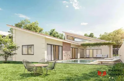 Casa térrea - 3 suítes - piscina e 3 vagas cobertas -  chácara eliana
