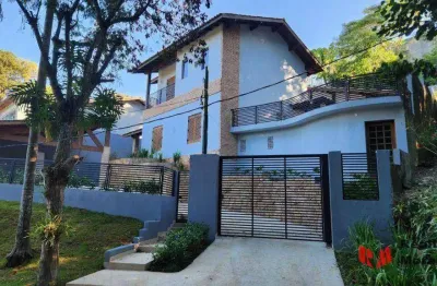 Casa à venda - 4 dormitórios e 3 suítes -  frente p/ área verde -  granja viana ll