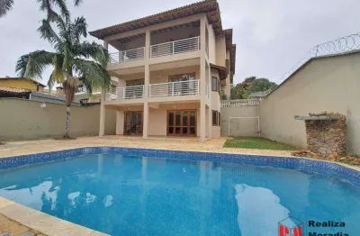 Casa ampla, com piscina e 3  dormitórios à venda, 498 m² por r$ 2.500.000 - granja viana - cotia/sp