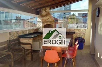 Cobertura à venda, 130 m² por r$ 614.000,00 - vila valparaíso - santo andré/sp