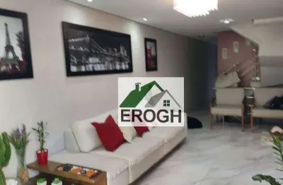 Sobrado à venda, 182 m² por r$ 1.010.000,00 - vila valparaíso - santo andré/sp