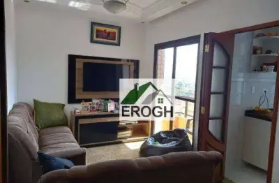 Apartamento com 3 dormitórios à venda, 82 m² por r$ 515.000,00 - vila scarpelli - santo andré/sp