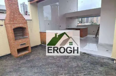 Cobertura com 2 dormitórios, 202 m² - venda por r$ 620.000,00 ou aluguel por r$ 4.300,00/mês - campestre - santo andré/sp