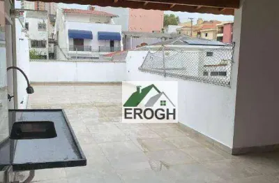 Cobertura à venda, 120 m² por r$ 555.000,00 - campestre - santo andré/sp