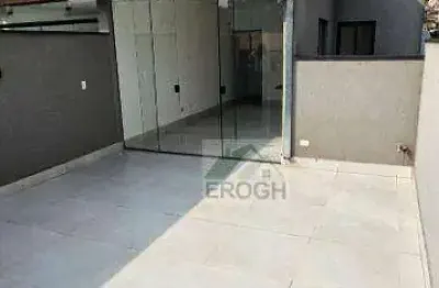 Cobertura com 2 dormitórios à venda, 100 m² por r$ 450.000 - jardim santo alberto - santo andré/sp