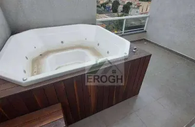 Cobertura com 3 dormitórios, 124 m² - venda por r$ 795.000,00 ou aluguel por r$ 4.445,00/mês - vila scarpelli - santo andré/sp