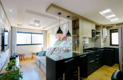 Apartamento com 2 dormitórios à venda, 47 m² por r$ 381.000,00 - jardim jamaica - santo andré/sp