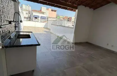 Cobertura com 2 dormitórios à venda, 120 m² por r$ 535.000 - campestre - santo andré/sp