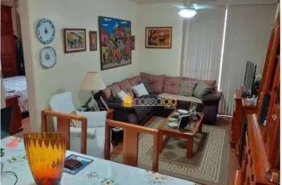 Apartamento com 2 dormitórios à venda, 68 m² - santa rosa - niterói/rj
