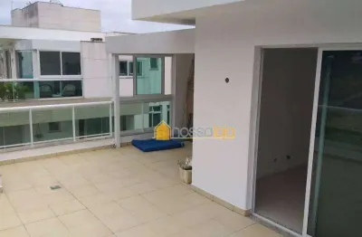 Cobertura com 3 dormitórios à venda, 195 m² - itaipu - niterói/rj