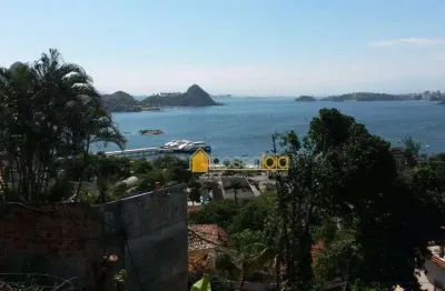 Terreno em aclive para venda em charitas - rua fechada com guarita.