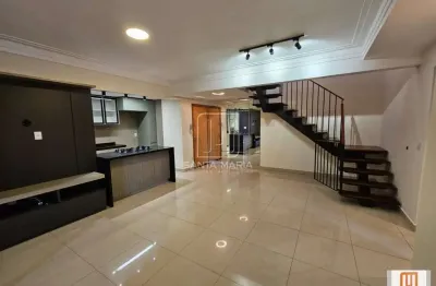 Apartamento (cobertura 2 - duplex) 3 dormitórios/suite, cozinha planejada, portaria 24hs, salão de festa, elevador, em condomínio fechado