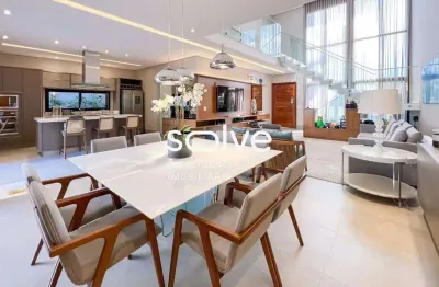 Sobrado com 3 dormitórios à venda, 356 m² por r$ 3.000.000,00 - jardim residencial dona lucilla - indaiatuba/sp