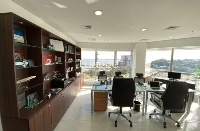 Salas comerciais no nono andar , imóvel mobiliado com 82,82 m2