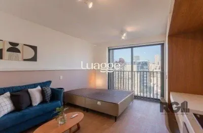 Apartamento/studio para locação no bairro auxiliadora - mobiliado