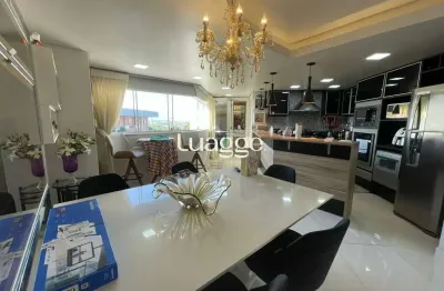 Apartamento mobiliado para locação com 2 dormitórios, sendo 1 suíte, e 2 vagas de garagem